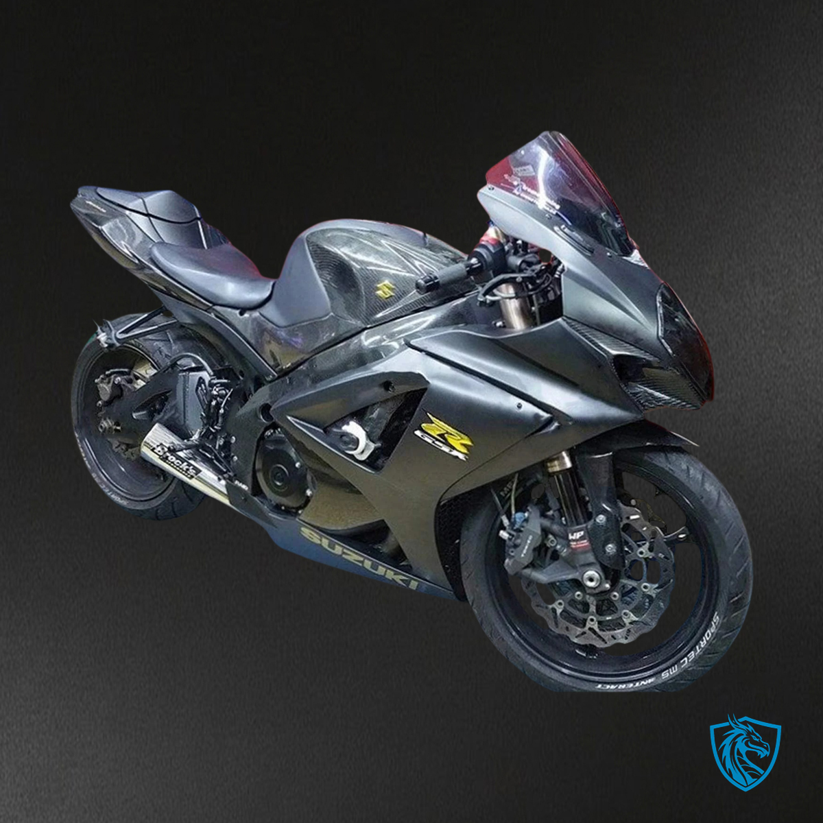 Suzuki GSXR1000 (2007-2008) Black Style 2 - Fairing Kit