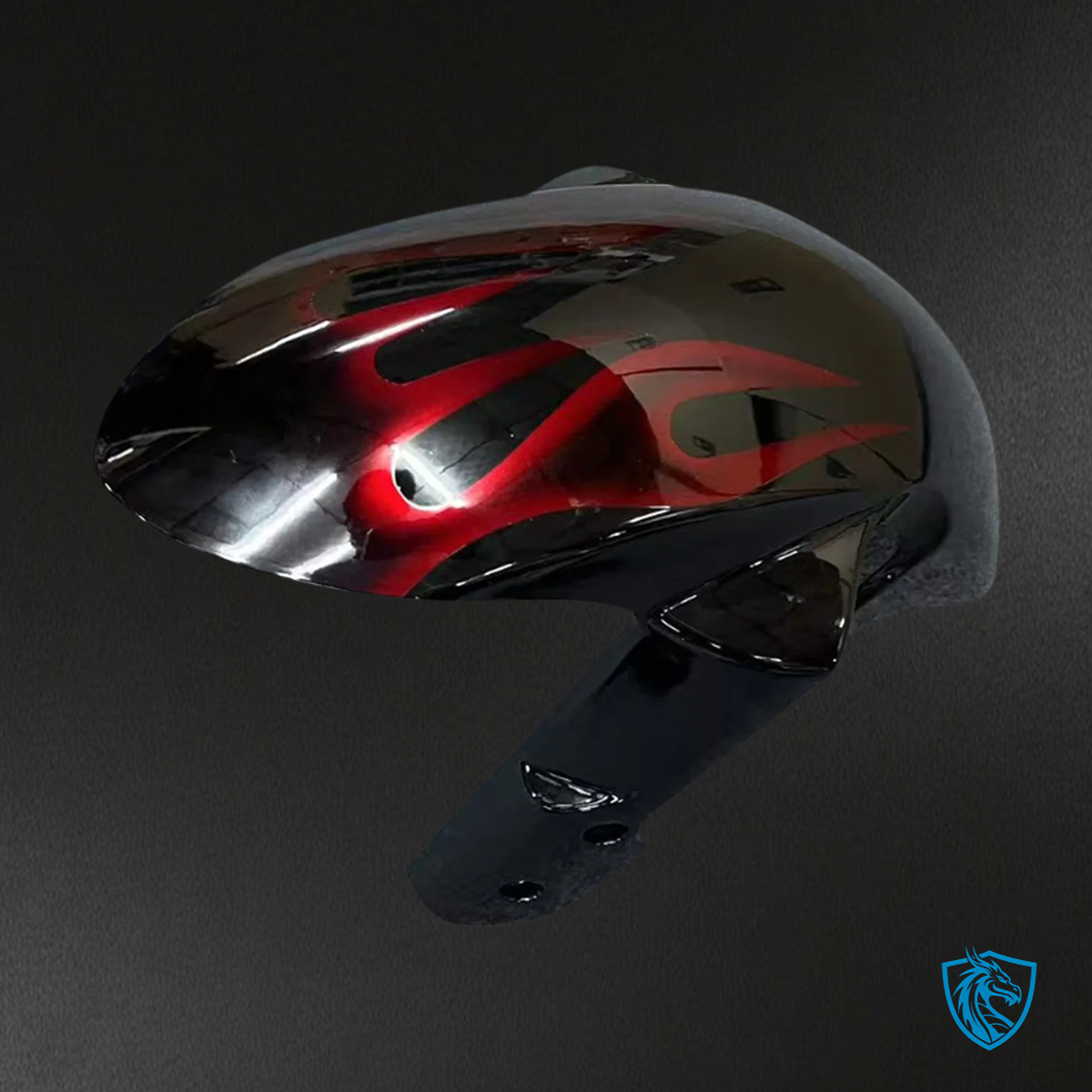 Suzuki GSXR1000 (2007-2008) Black & Red Fire - Fairing Kit