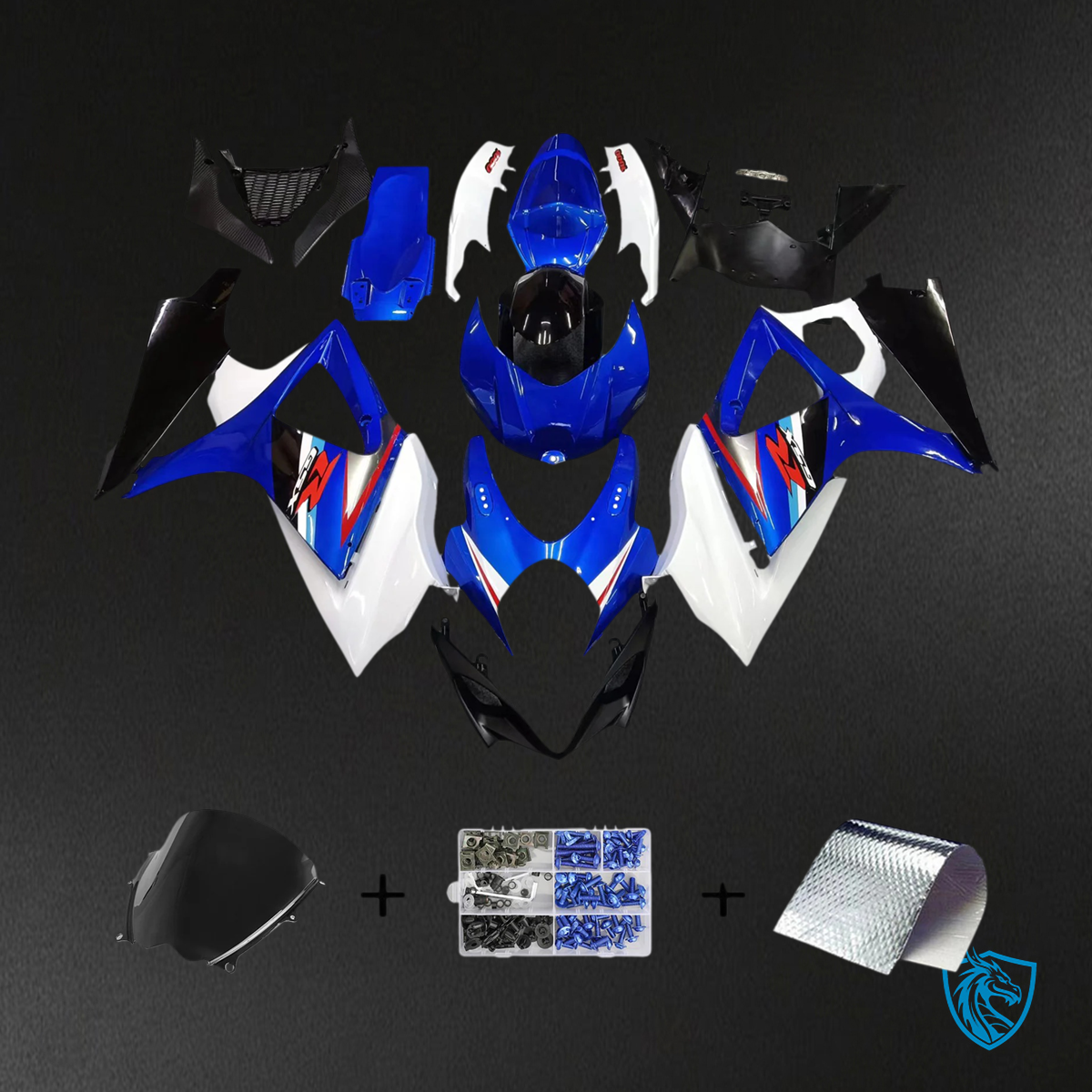 Suzuki GSXR1000 (2007-2008) Blue - Fairing Kit