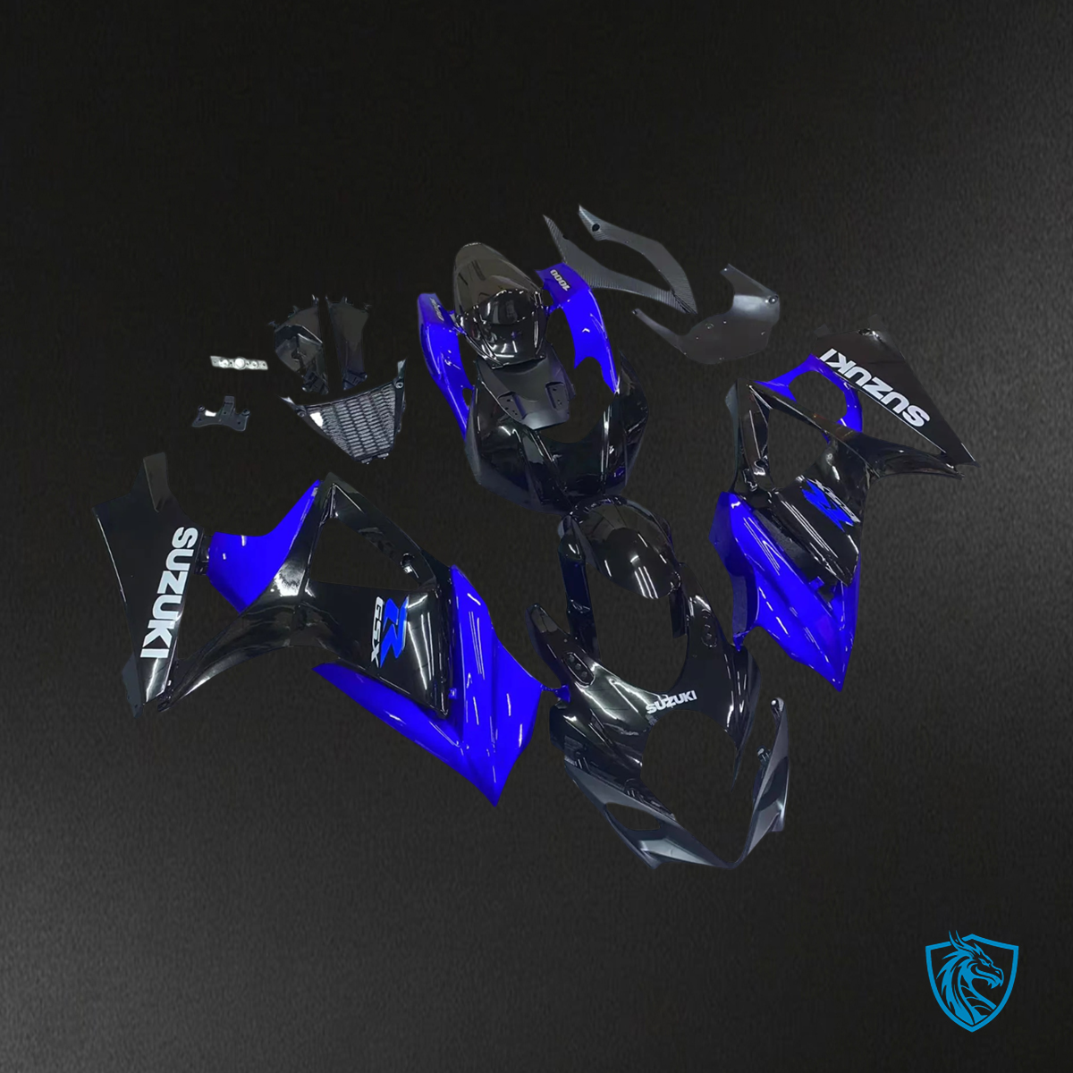 Suzuki GSXR1000 (2007-2008) Blue & Black - Fairing Kit