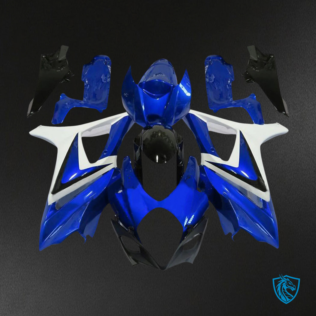 Suzuki GSXR1000 (2007-2008) Blue & White - Fairing Kit
