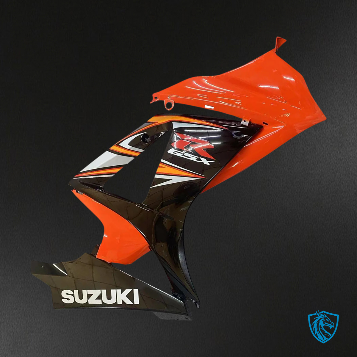 Suzuki GSXR1000 (2007-2008) Orange & Black - Fairing Kit