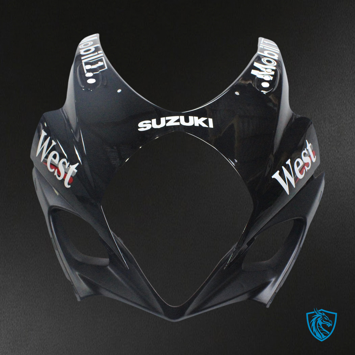 Suzuki GSXR1000 (2007-2008) Glossy Black & White - Fairing Kit