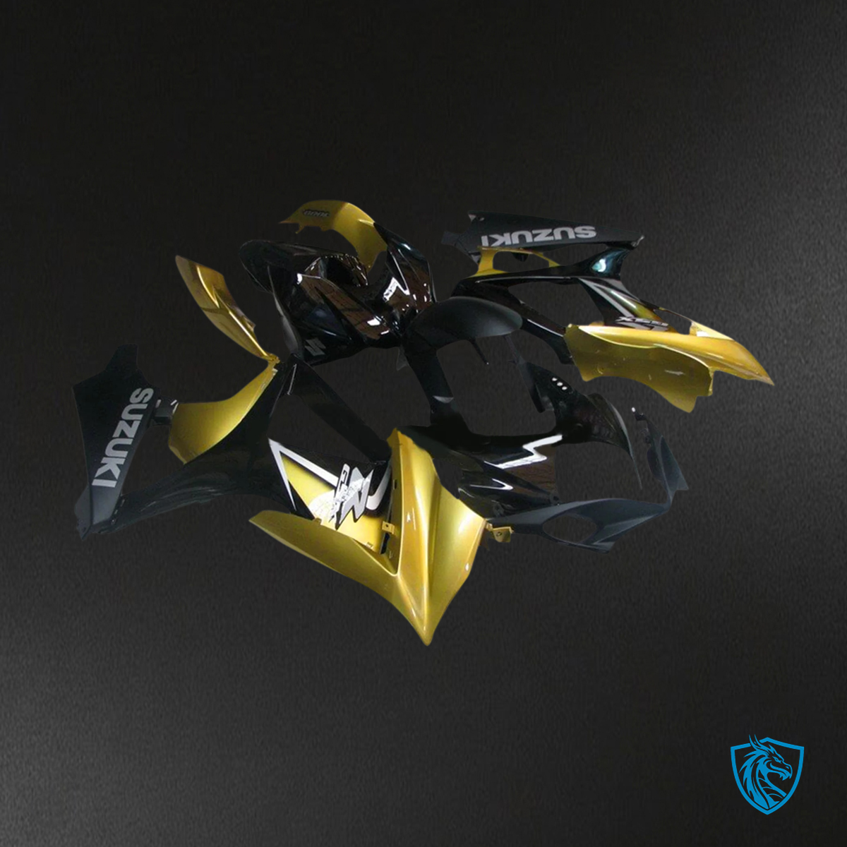 Suzuki GSXR 1000 (2007-2008) Gold & Black - Fairing Kit