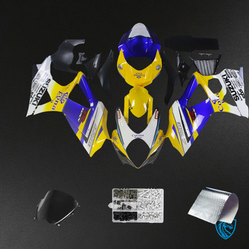 Suzuki GSXR1000 (2007-2008) Light Blue & Yellow - Fairing Kit