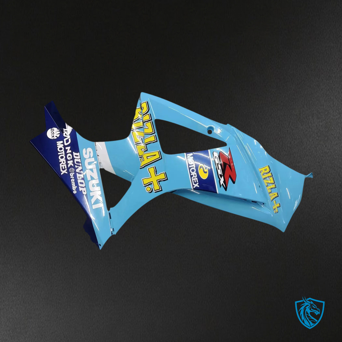 Suzuki GSXR1000 (2007-2008) Light Blue with Yellow Logo - Fairing Kit