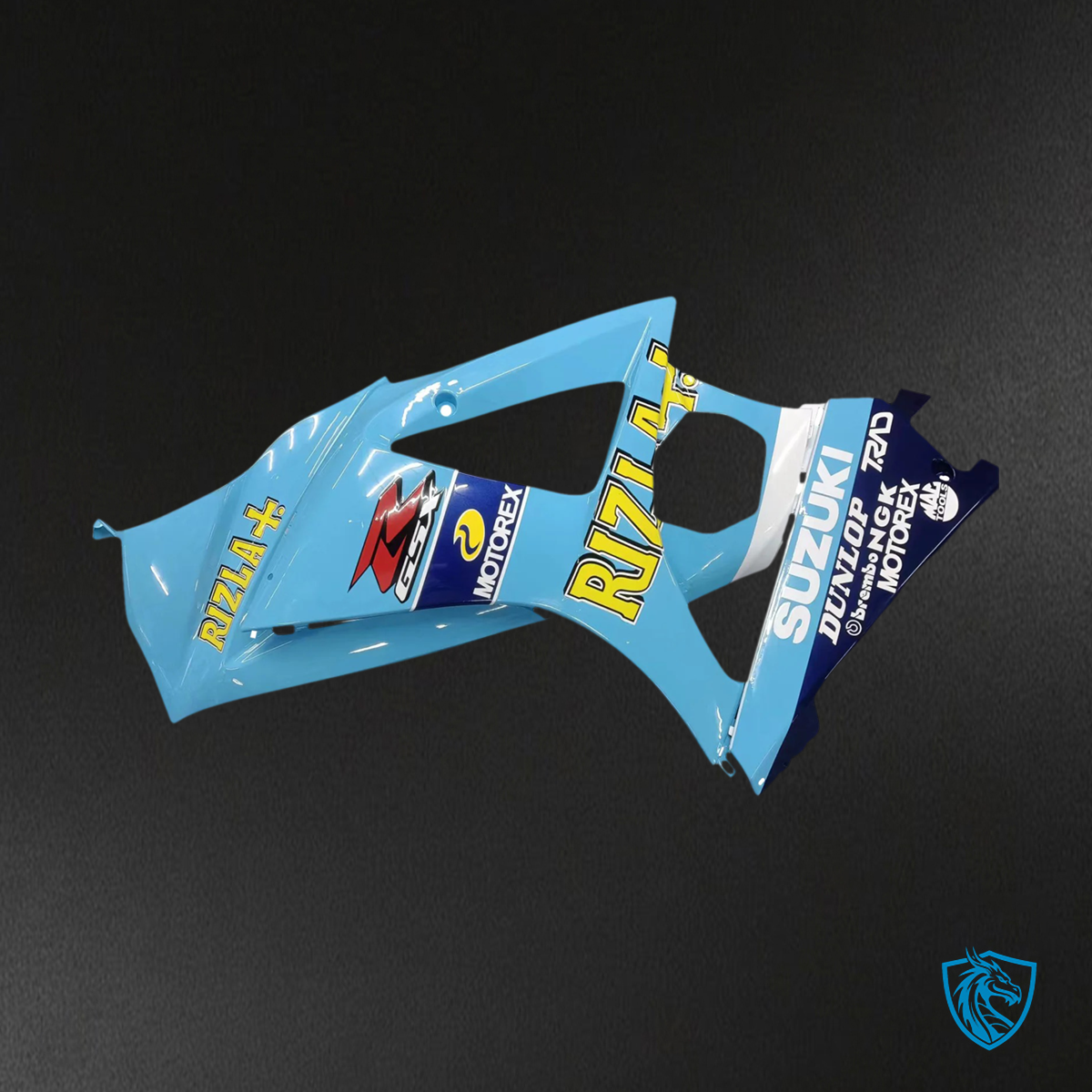 Suzuki GSXR1000 (2007-2008) Light Blue with Yellow Logo - Fairing Kit