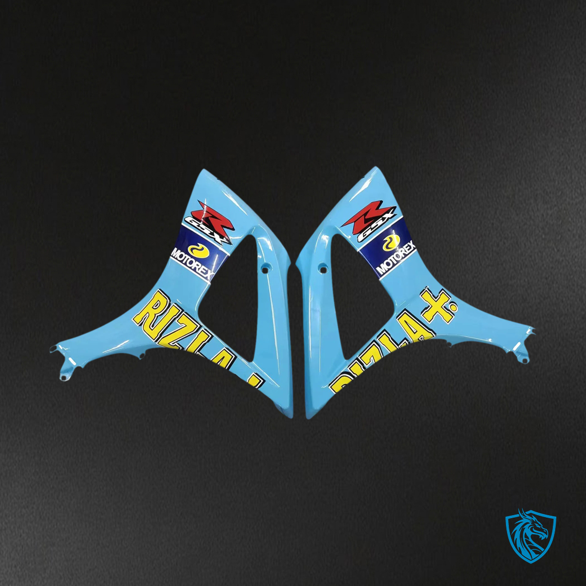 Suzuki GSXR1000 (2007-2008) Light Blue with Yellow Logo - Fairing Kit