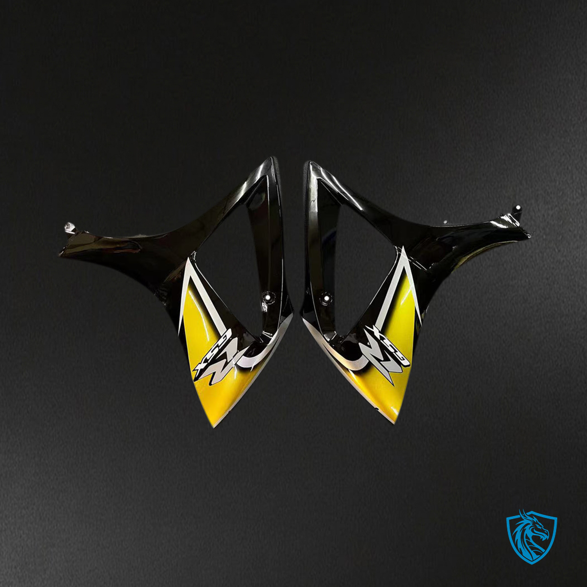 Suzuki GSXR1000 (2007-2008) Black & Gloss Yellow Fairing Kit | ABS Bodywork