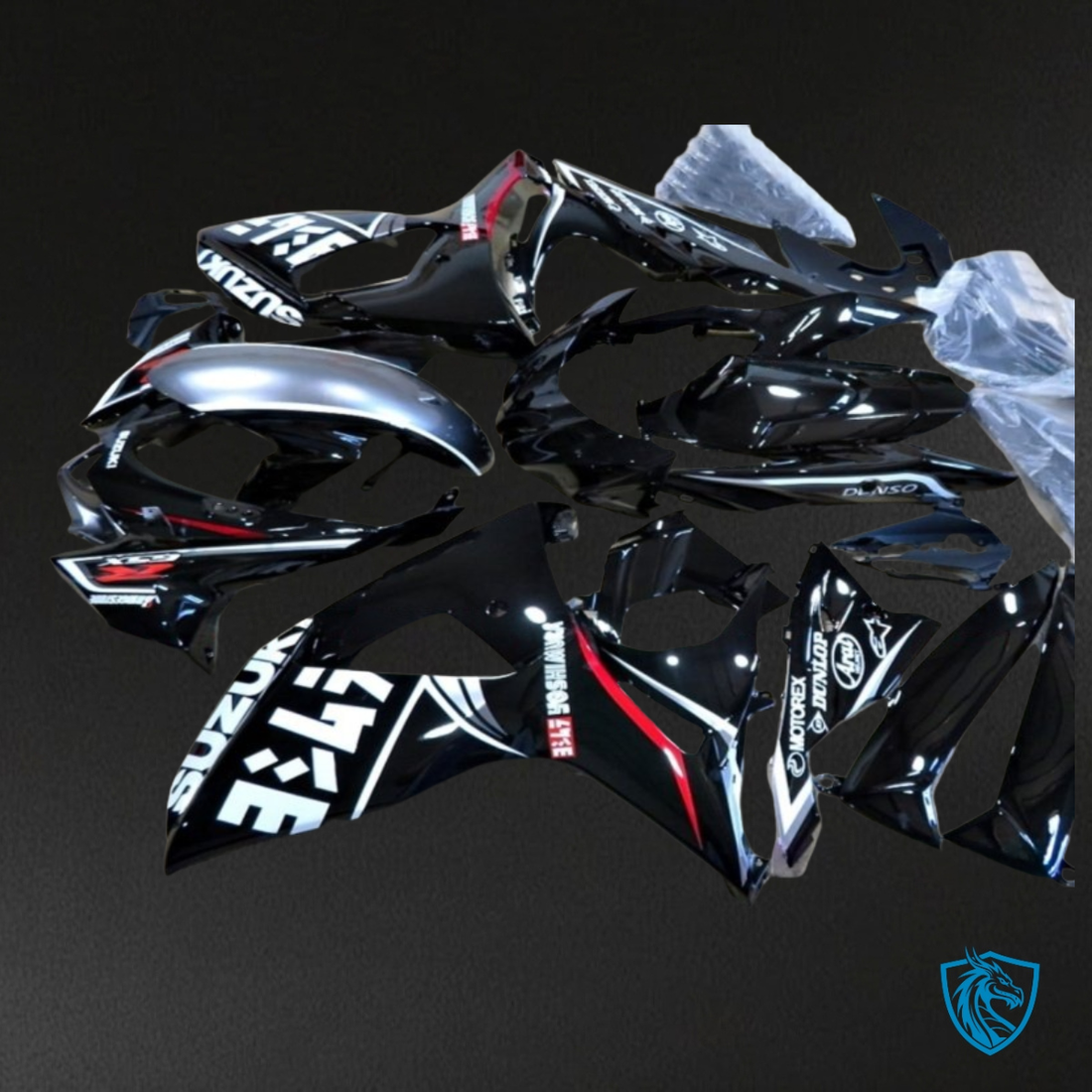 Suzuki GSXR1000 (2009-2016) Black Fairing Kit - Aftermarket ABS Bodywork