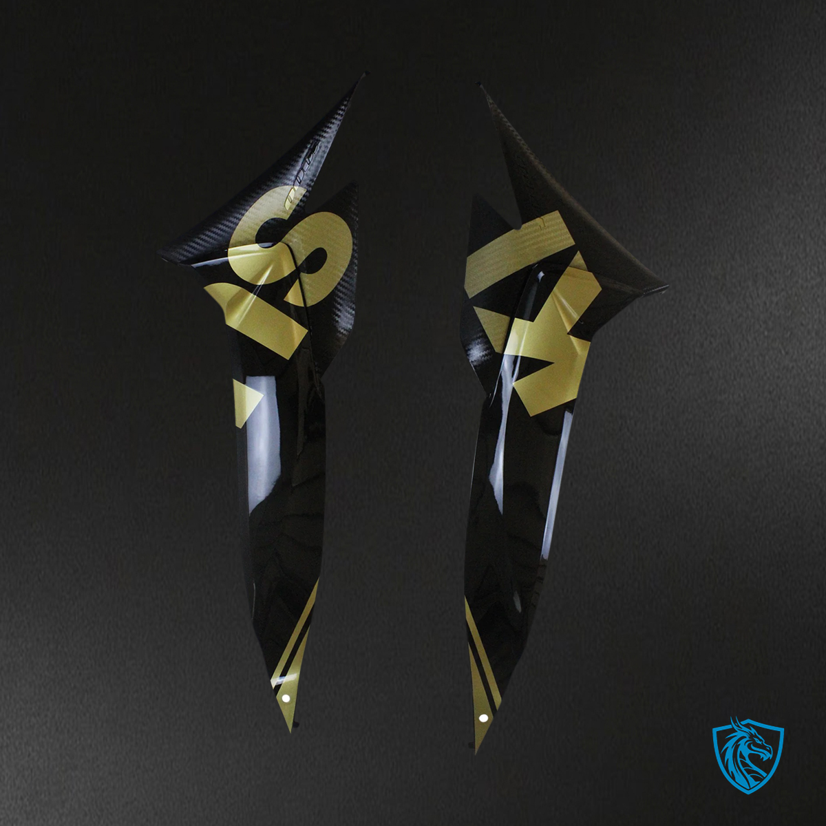 Suzuki GSXR1000 (2009-2016) Black & Gold - Fairing Kit