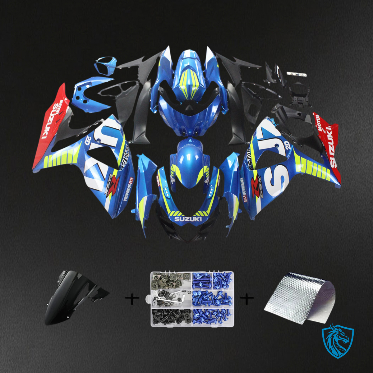 Suzuki GSXR1000 (2009-2016) Blue Cartoon - Fairing Kit