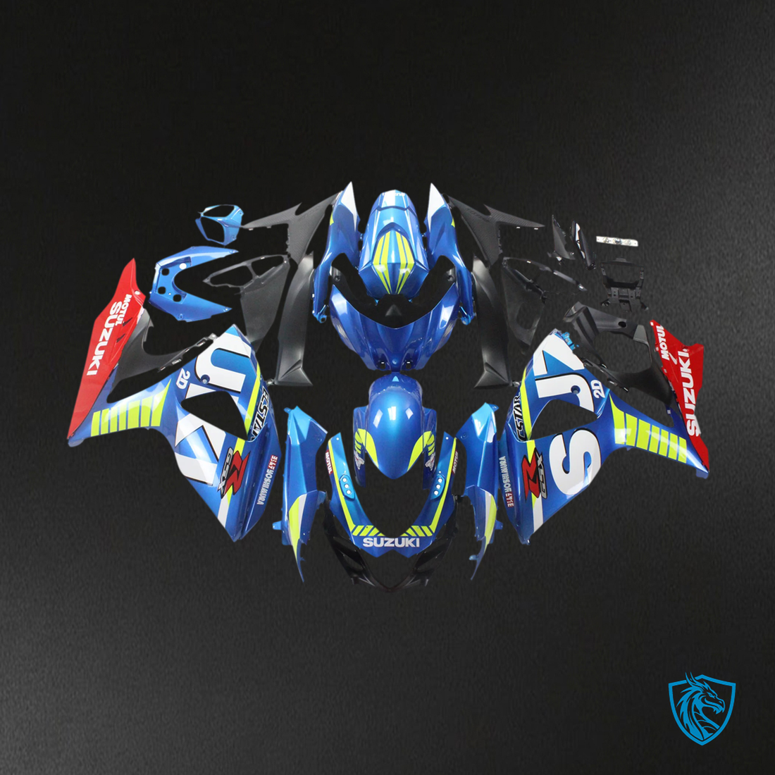 Suzuki GSXR1000 (2009-2016) Blue Cartoon - Fairing Kit