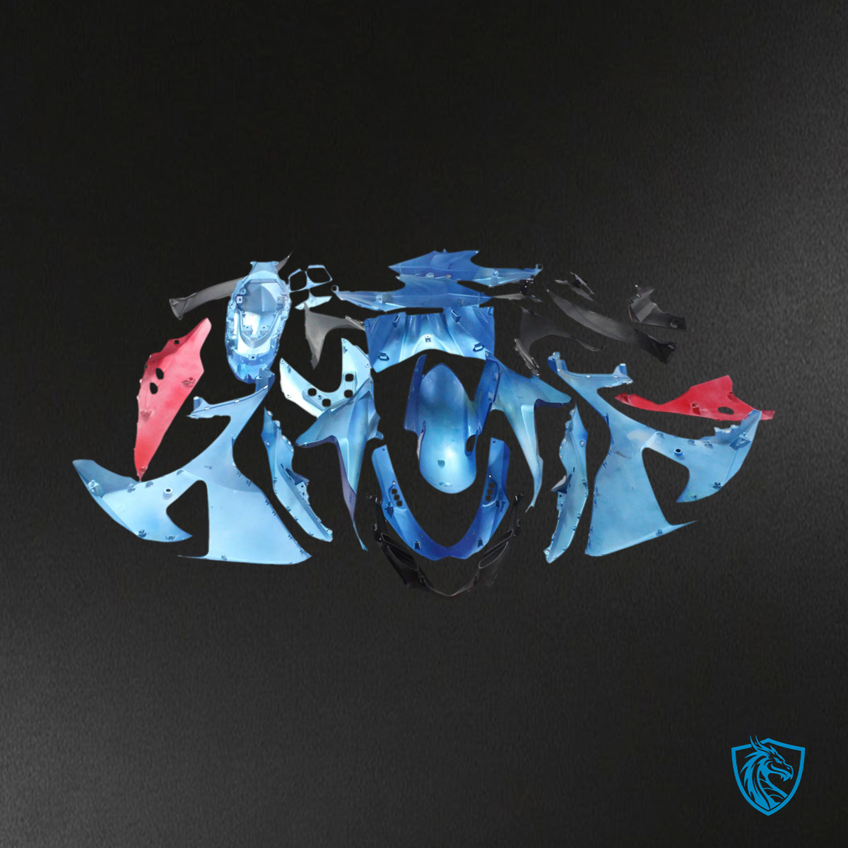 Suzuki GSXR1000 (2009-2016) Blue Cartoon - Fairing Kit