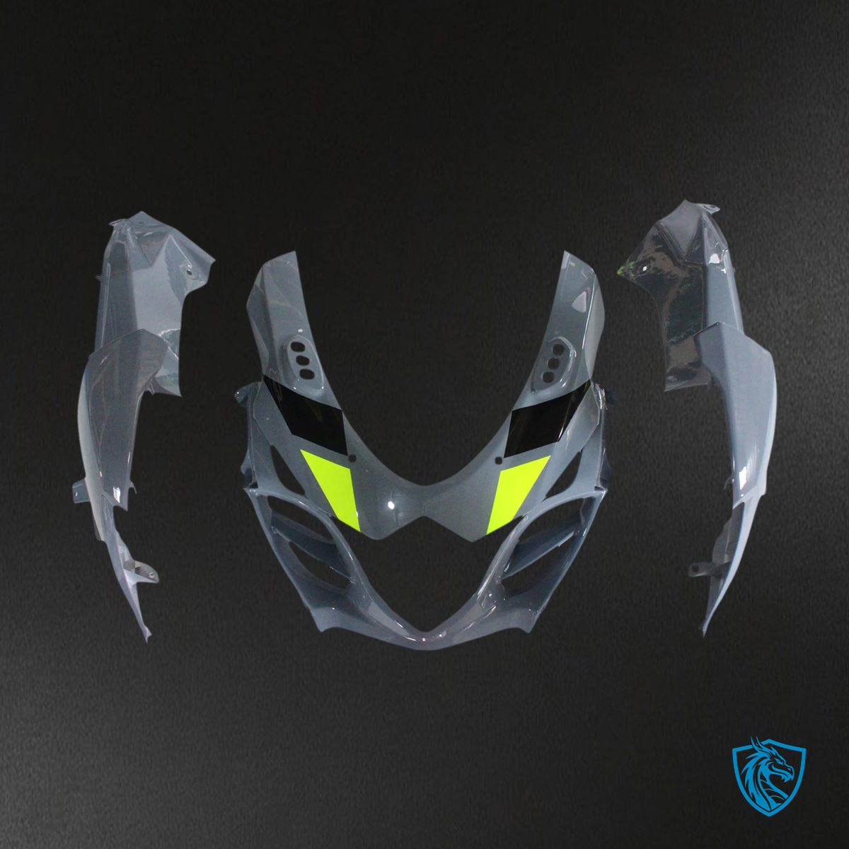 Suzuki GSXR1000 (2009-2016) Gray & Black - Fairing Kit