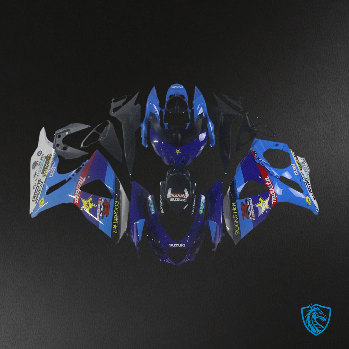 Suzuki GSXR1000 (2009-2016) Multi Blue & Red - Fairing Kit