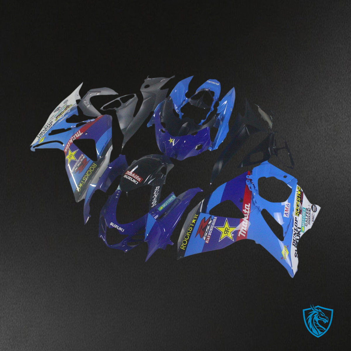 Suzuki GSXR1000 (2009-2016) Multi Blue & Red - Fairing Kit