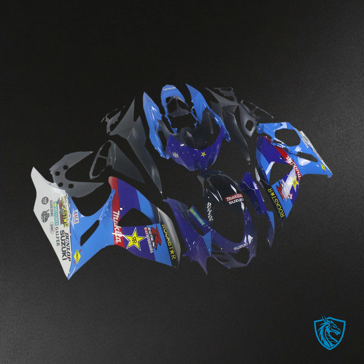 Suzuki GSXR1000 (2009-2016) Multi Blue & Red - Fairing Kit