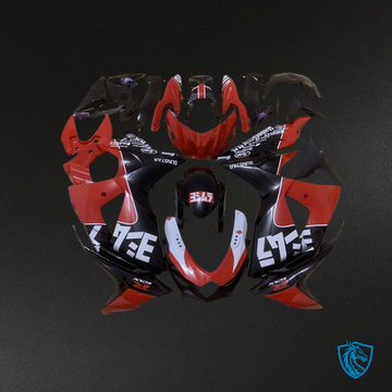 Suzuki GSXR1000 (2009-2016) Black & Red - Custom ABS Fairing Kit