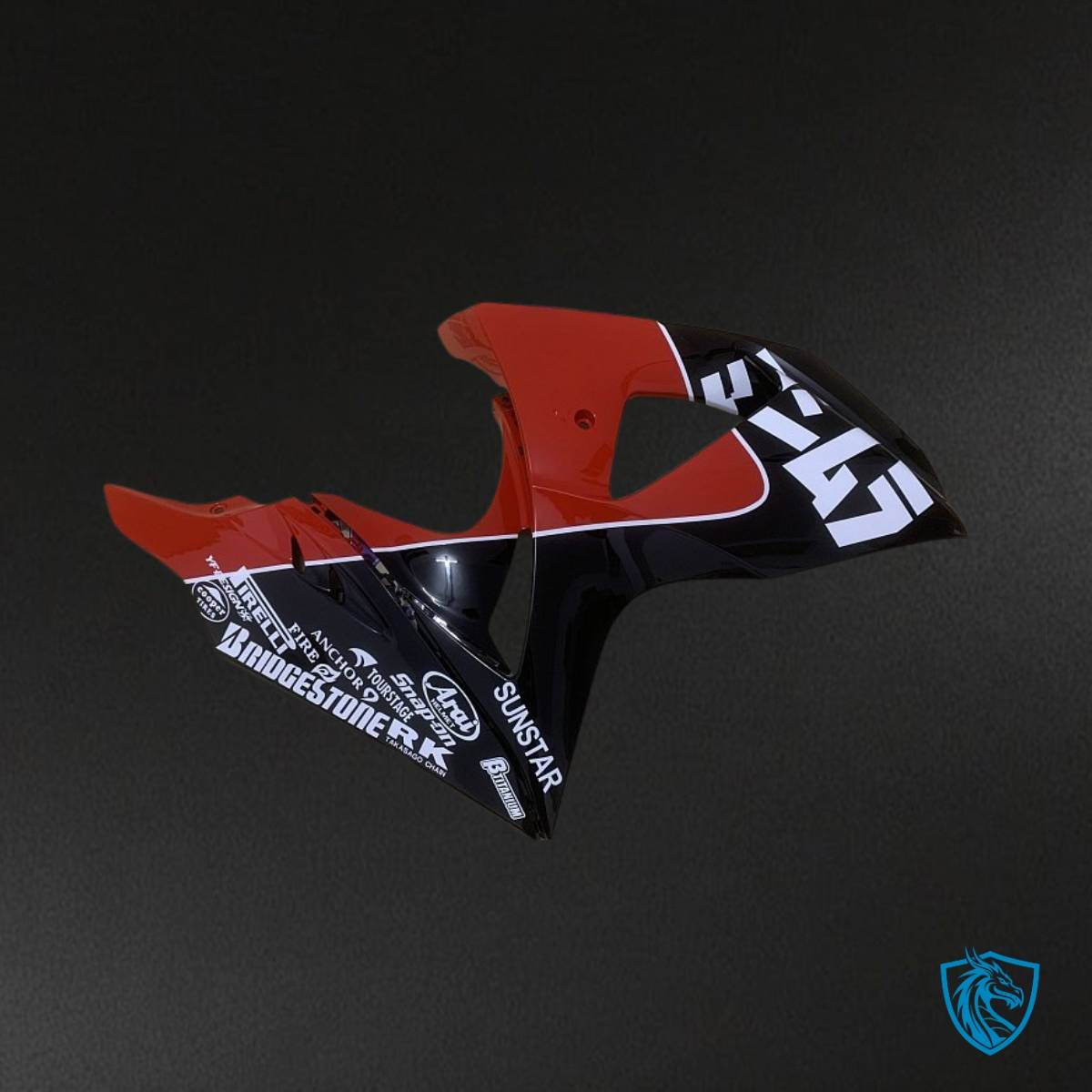Suzuki GSXR1000 (2009-2016) Black & Red - Custom ABS Fairing Kit