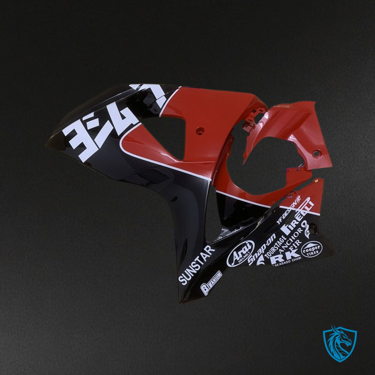 Suzuki GSXR1000 (2009-2016) Black & Red - Custom ABS Fairing Kit