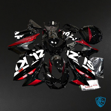 Suzuki GSXR1000 (2009-2016) Black, White & Red - MERGEment Motorcycle Fairings Kit