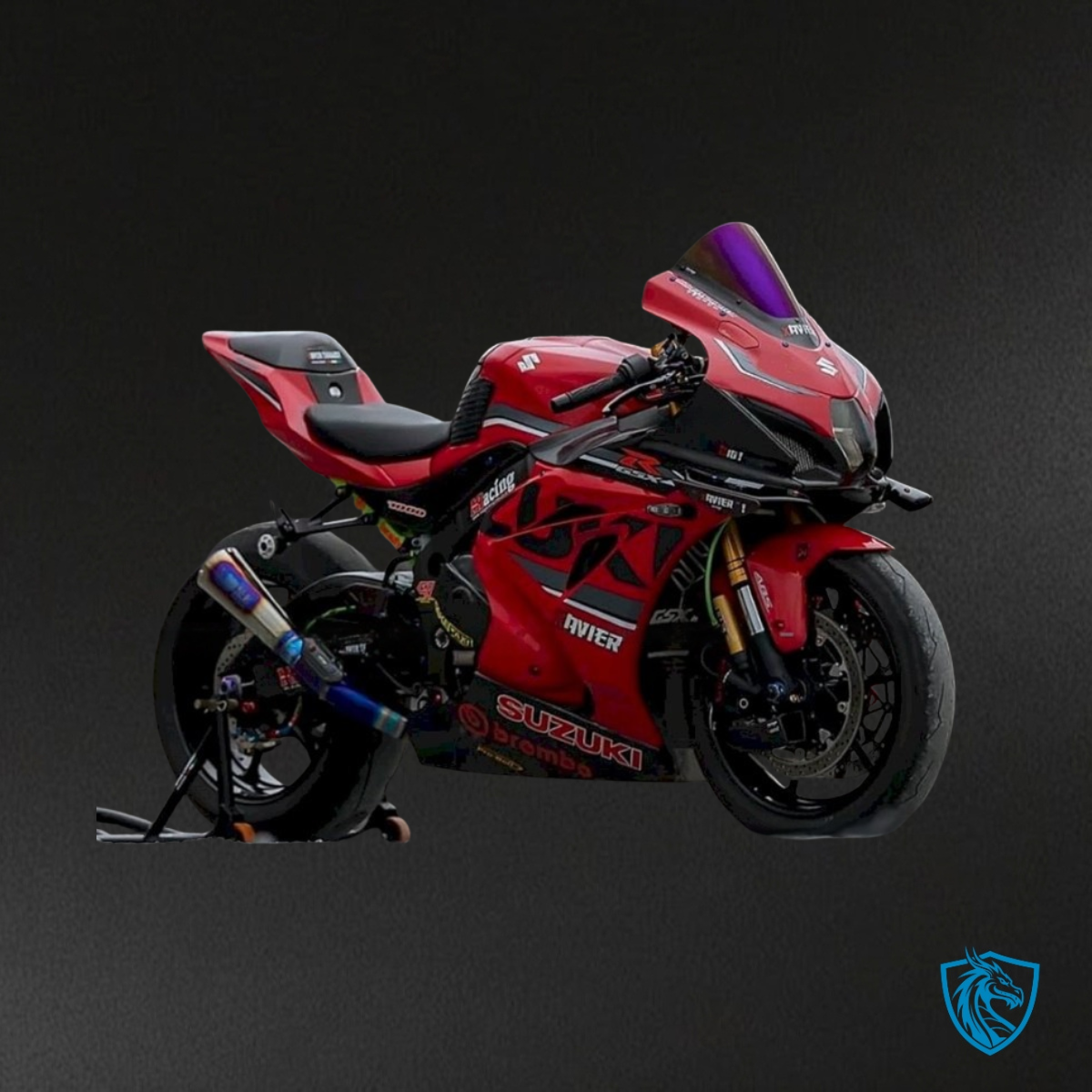 Suzuki GSXR1000 (2017-2020) Red & Black - Custom ABS Fairing Kit