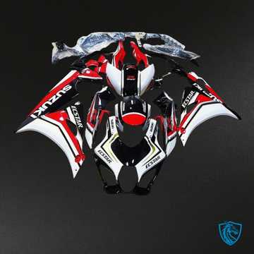 Suzuki GSXR1000 (2017-2020) White, Red & Black Fairing Kit | ABS Bodywork