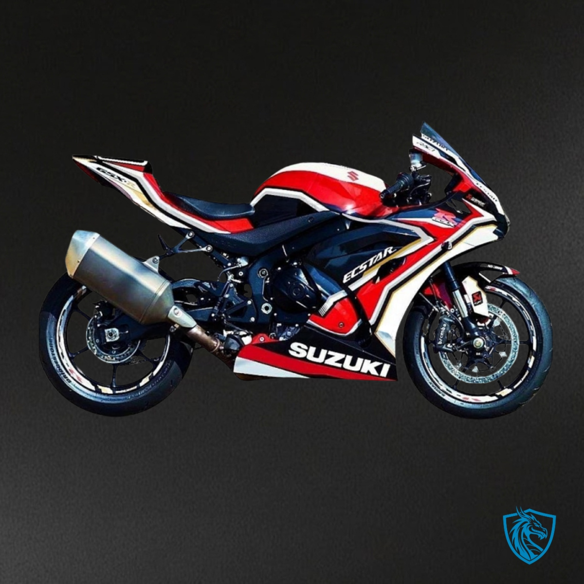 Suzuki GSXR1000 (2017-2020) White, Red & Black Fairing Kit | ABS Bodywork