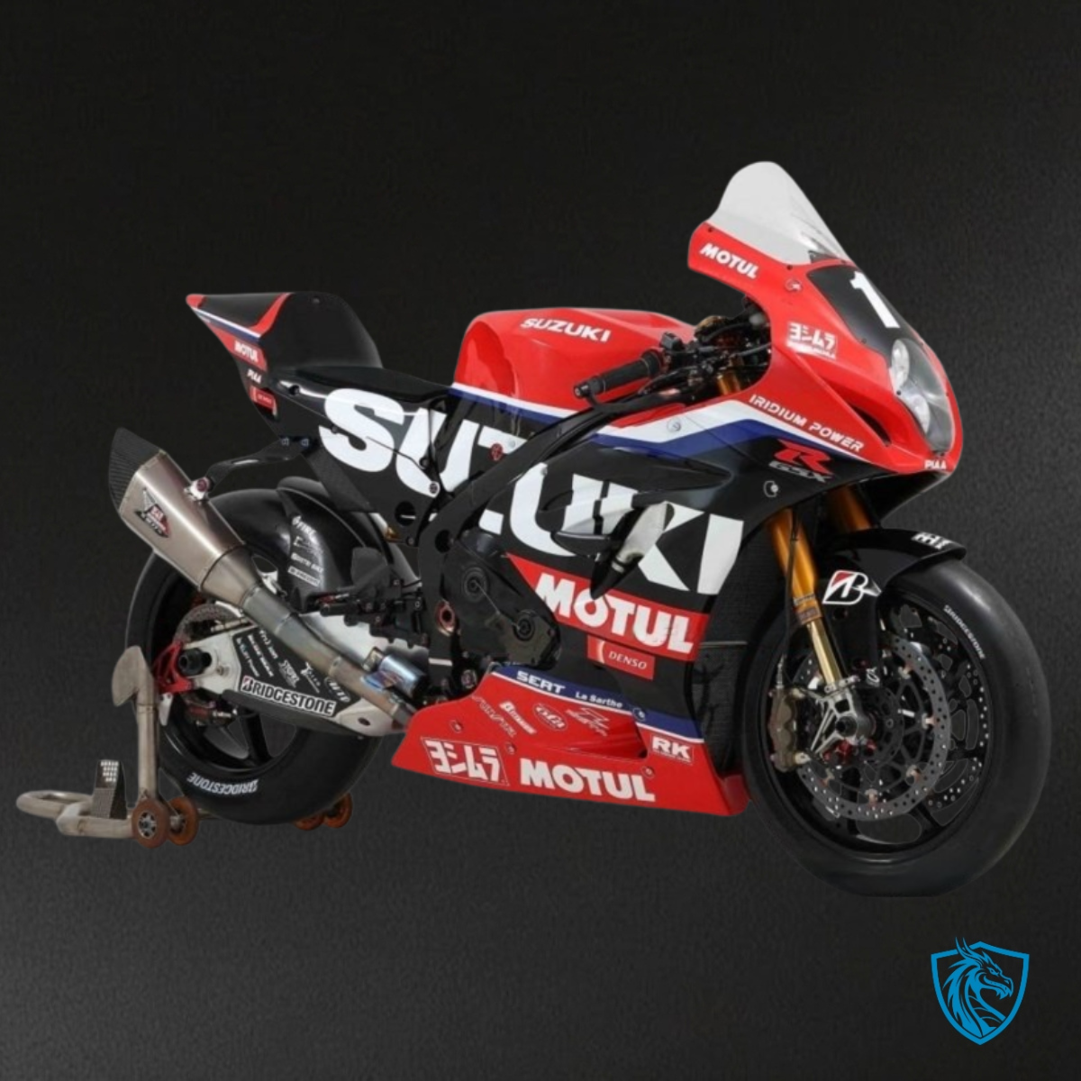 Suzuki GSXR1000 (2017-2020) Gloss Red & Black - Custom ABS Fairing Kit