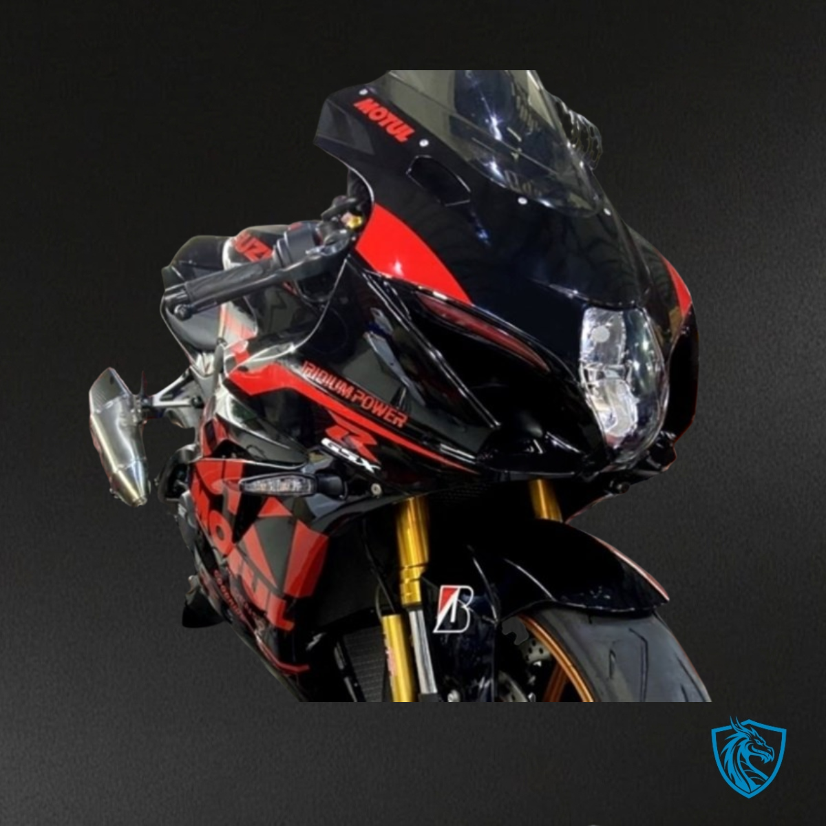 Suzuki GSXR1000 (2017-2020) Glossy Black & Red Fairing Kit - Aftermarket ABS Bodywork