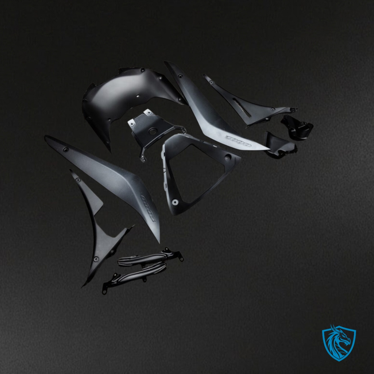 Suzuki GSXR 1000 (2017-2025) Black, Gray White - Custom ABS Fairing Kit