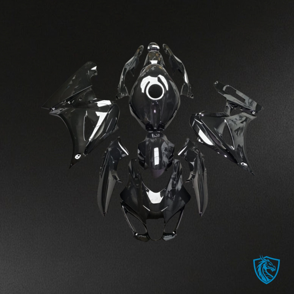 Suzuki GSXR 1000 (2017-2025) Gloss Black ABS Fairings Kit - Aftermarket ABS Bodywork