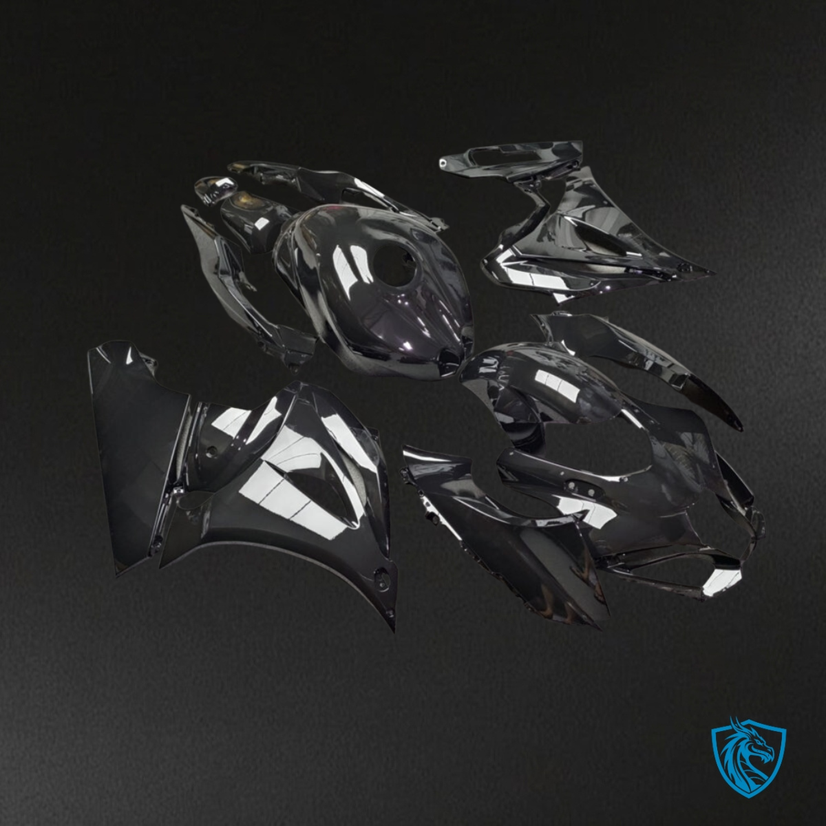 Suzuki GSXR 1000 (2017-2025) Gloss Black ABS Fairings Kit - Aftermarket ABS Bodywork