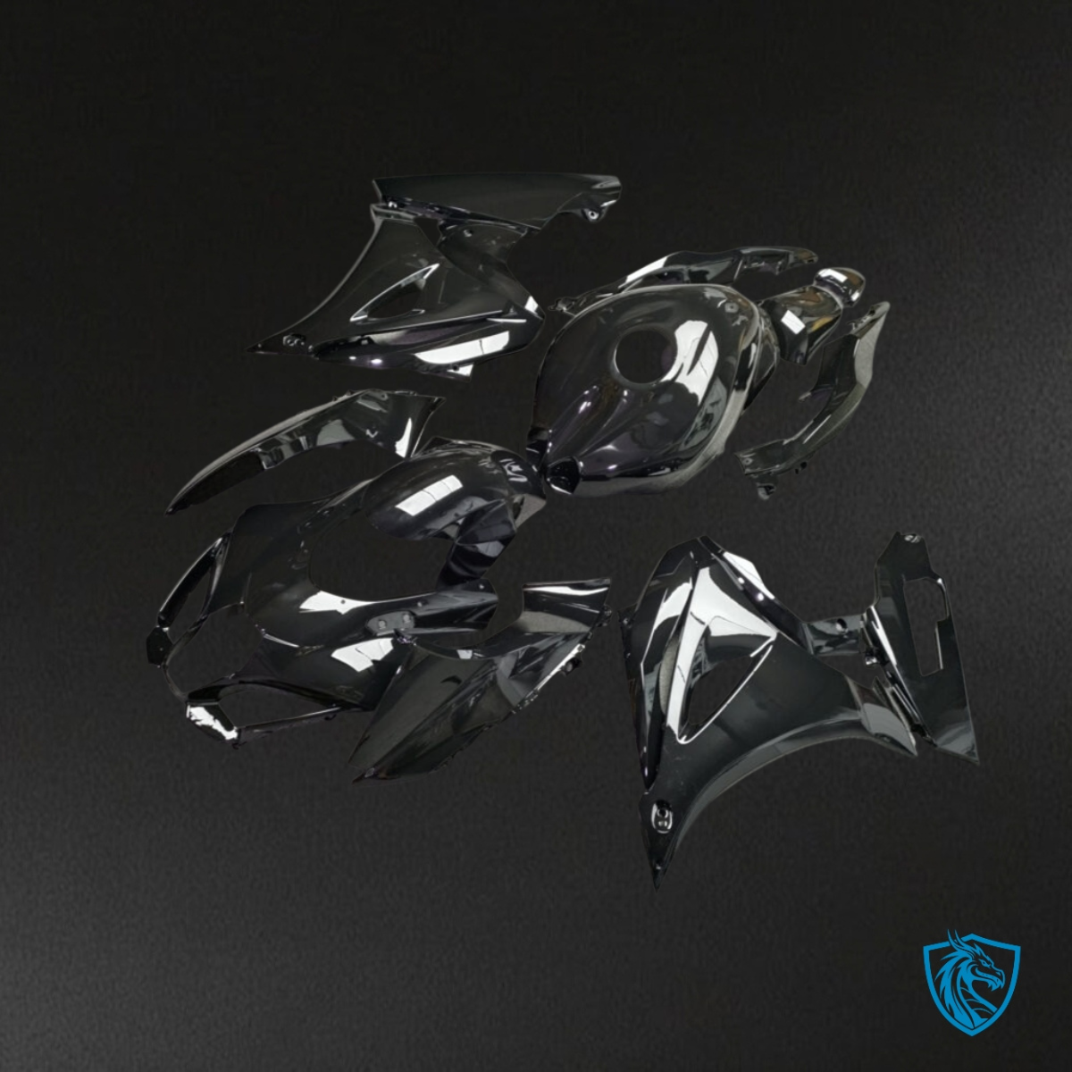 Suzuki GSXR 1000 (2017-2025) Gloss Black ABS Fairings Kit - Aftermarket ABS Bodywork