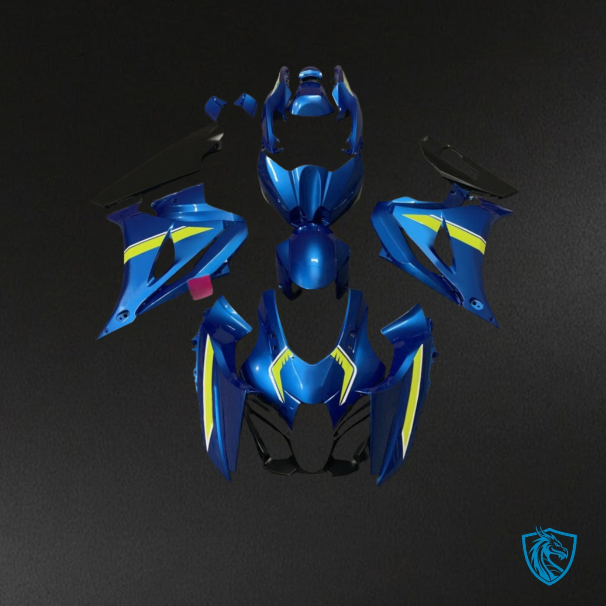 Suzuki GSXR 1000 (2017-2025) Gloss Blue & High Viz Yellow - Custom ABS Fairing Kit