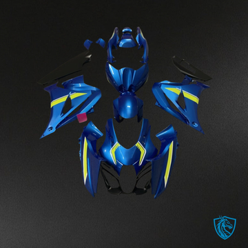 Suzuki GSXR 1000 (2017-2025) Gloss Blue & High Viz Yellow - Custom ABS Fairing Kit