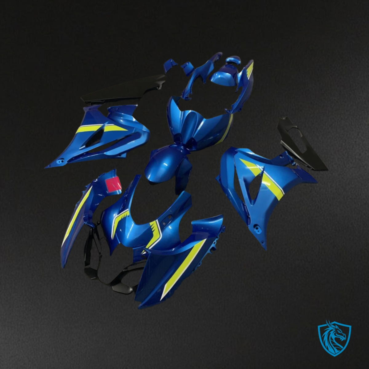 Suzuki GSXR 1000 (2017-2025) Gloss Blue & High Viz Yellow - Custom ABS Fairing Kit