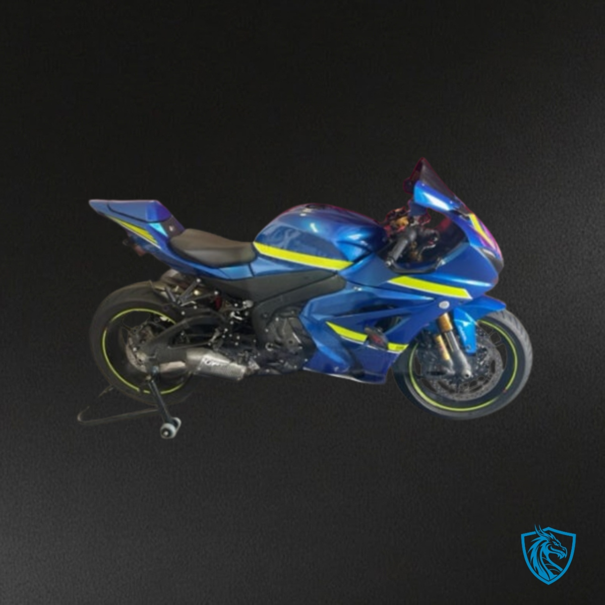 Suzuki GSXR 1000 (2017-2025) Gloss Blue & High Viz Yellow - Custom ABS Fairing Kit