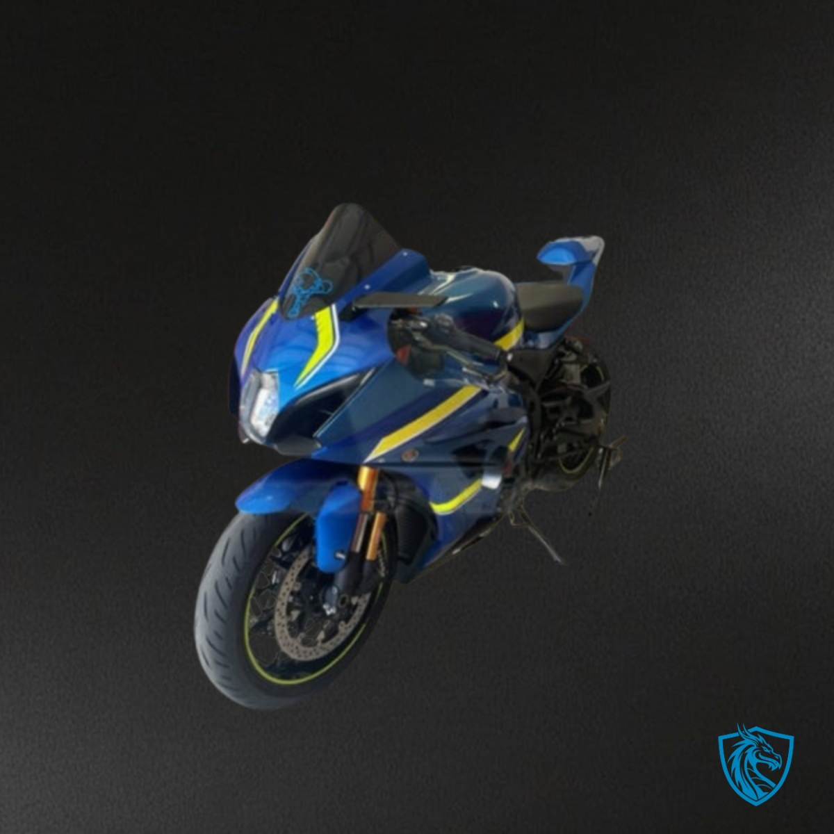 Suzuki GSXR 1000 (2017-2025) Gloss Blue & High Viz Yellow - Custom ABS Fairing Kit