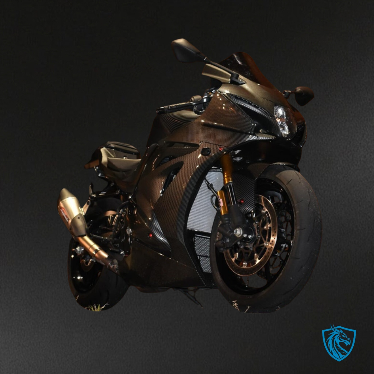Suzuki GSXR 1000 (2017-2025) Gloss Black Carbon Fiber Style - Custom ABS Fairing Kit
