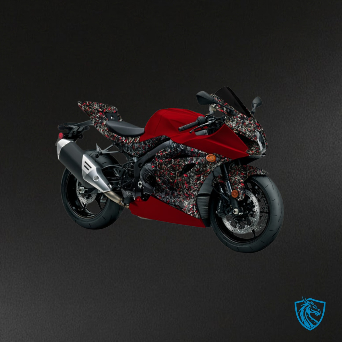 Suzuki GSXR 1000 (2017-2025) Gloss Red & Black Fairings Kit - Aftermarket ABS Bodywork