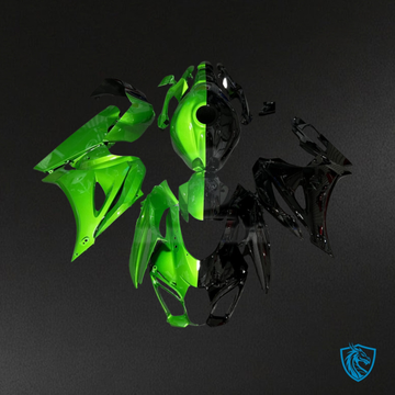 Suzuki GSXR 1000 (2017-2025) Gloss Green & Black - MERGEment Motorcycle Fairings Kit