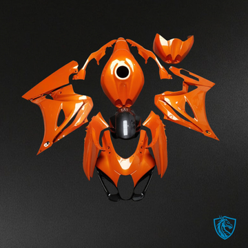 Suzuki GSXR 1000 (2017-2025) Gloss Orange & Black Style - Custom ABS Fairing Kit