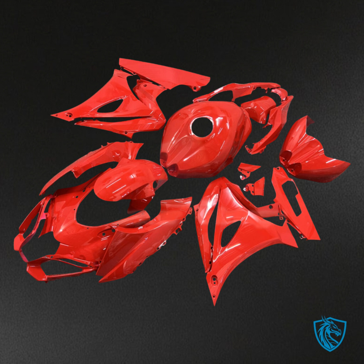 Suzuki GSXR 1000 (2017-2025) Gloss Red ABS Fairings Kit - Aftermarket ABS Bodywork