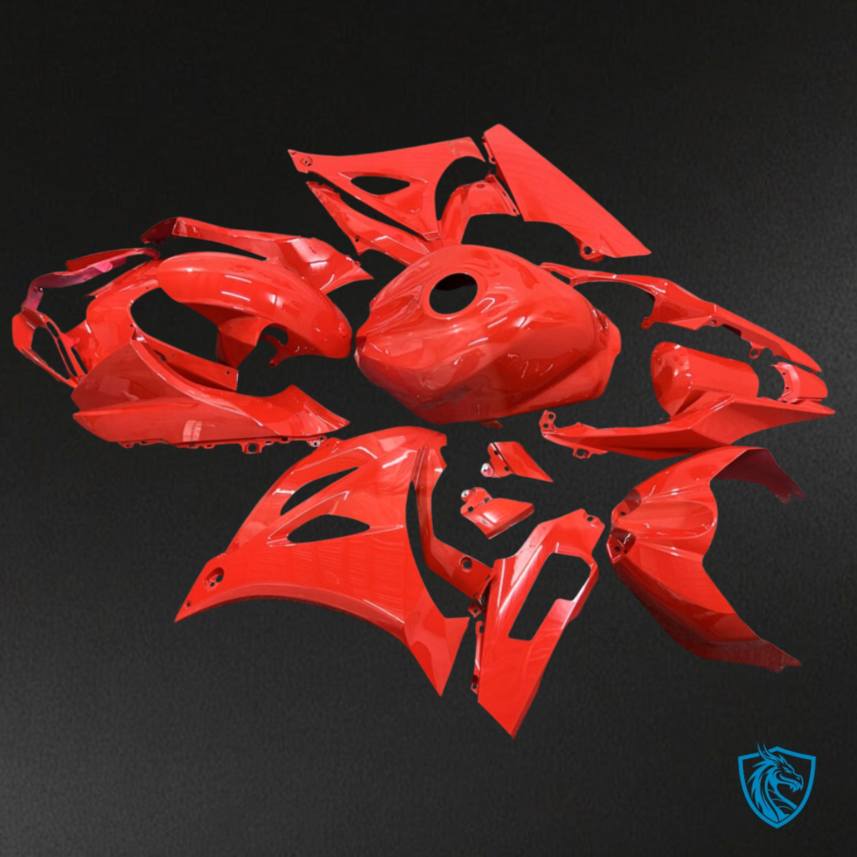 Suzuki GSXR 1000 (2017-2025) Gloss Red ABS Fairings Kit - Aftermarket ABS Bodywork