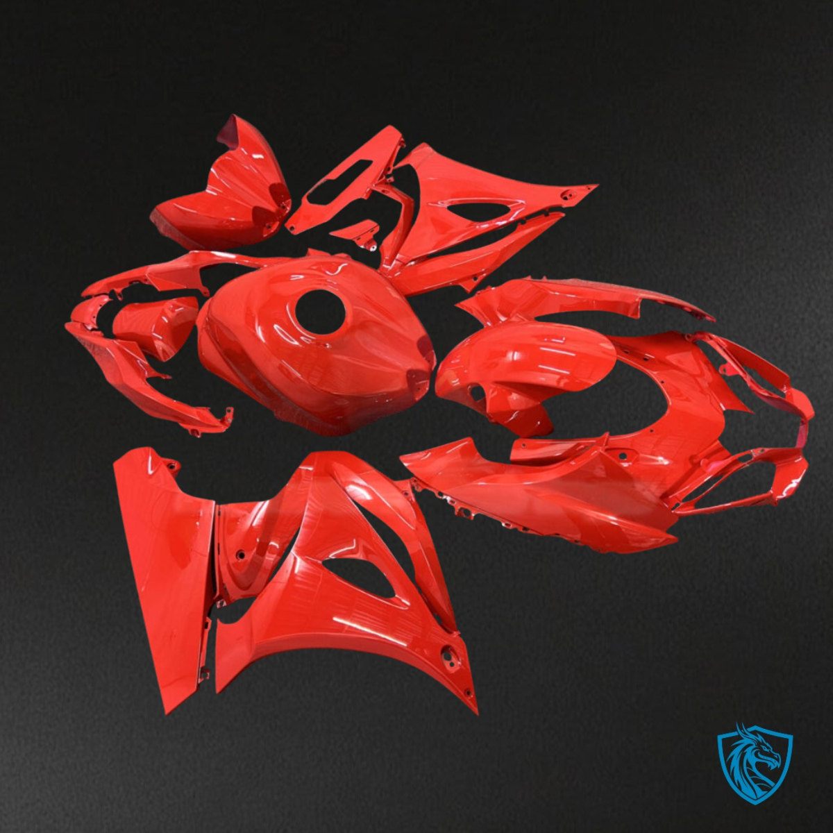 Suzuki GSXR 1000 (2017-2025) Gloss Red ABS Fairings Kit - Aftermarket ABS Bodywork