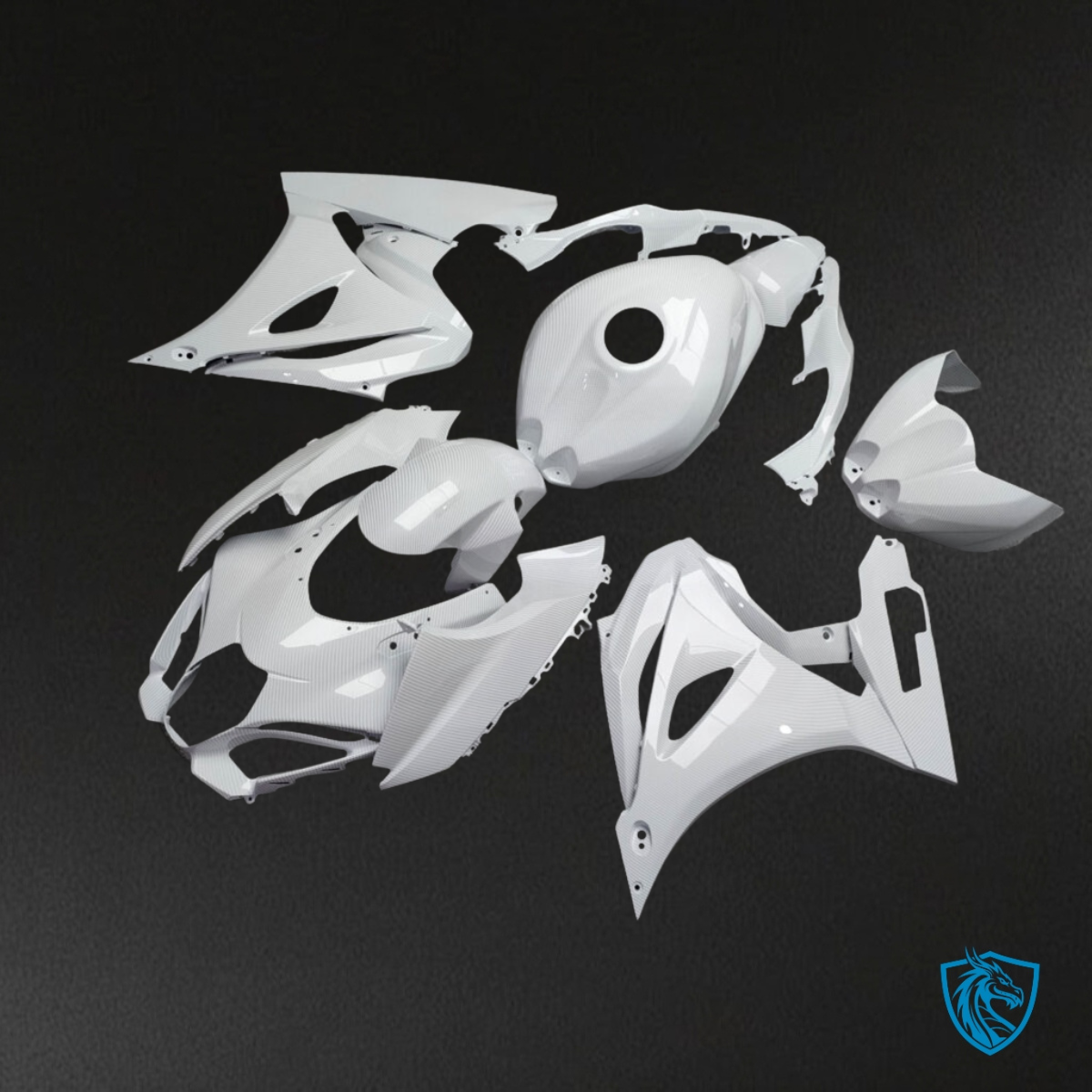 Suzuki GSXR 1000 (2017-2025) Gloss White - MERGEment Motorcycle Fairings Kit