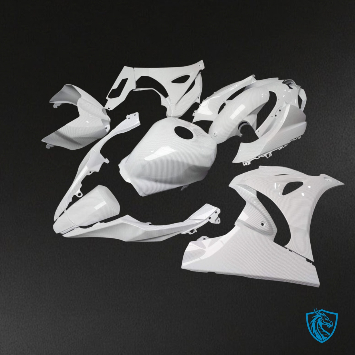 Suzuki GSXR 1000 (2017-2025) Gloss White - MERGEment Motorcycle Fairings Kit