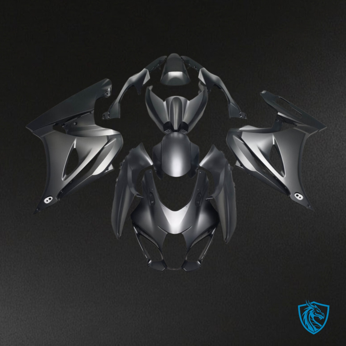 Suzuki GSXR 1000 (2017-2025) Matte Black - Custom ABS Fairing Kit
